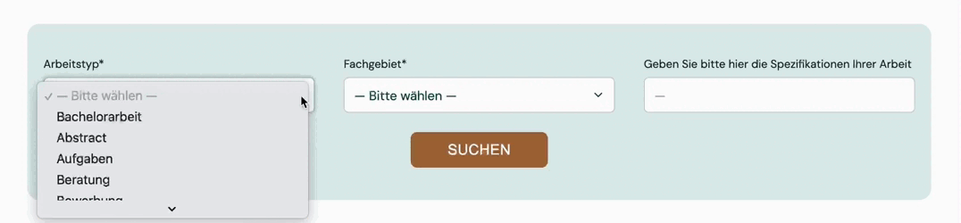 Projektarbeit BWL Themen